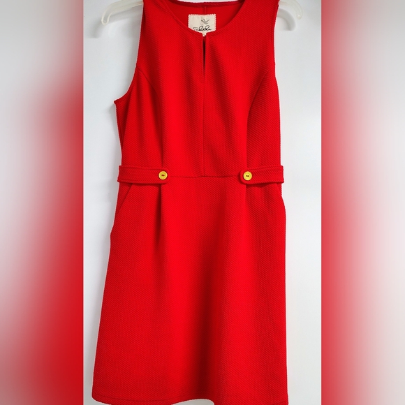 Anthropologie Dresses & Skirts - ANTHROPOLOGIE TABITHA *NEW* SZ 10 RED HOT 🌶️ CHILI SHEATH CAREER EVENING DRESS